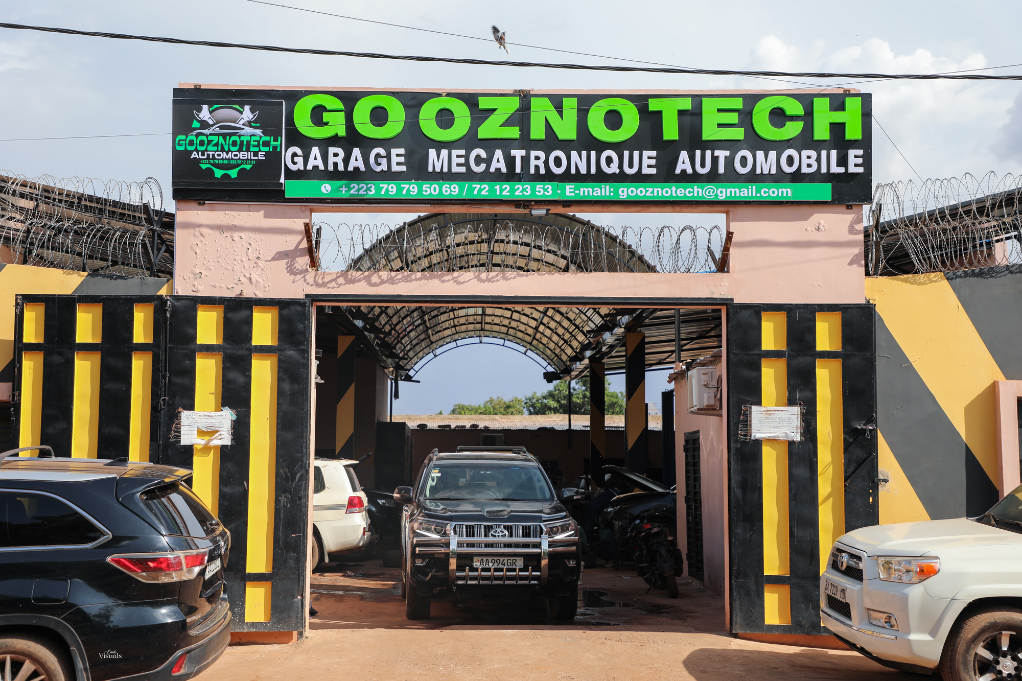 Véhicule pris en charge chez Goozno Tech à Bamako
