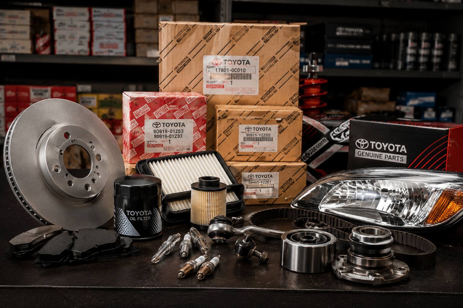 Outillage et pièces mécaniques préparés en atelier